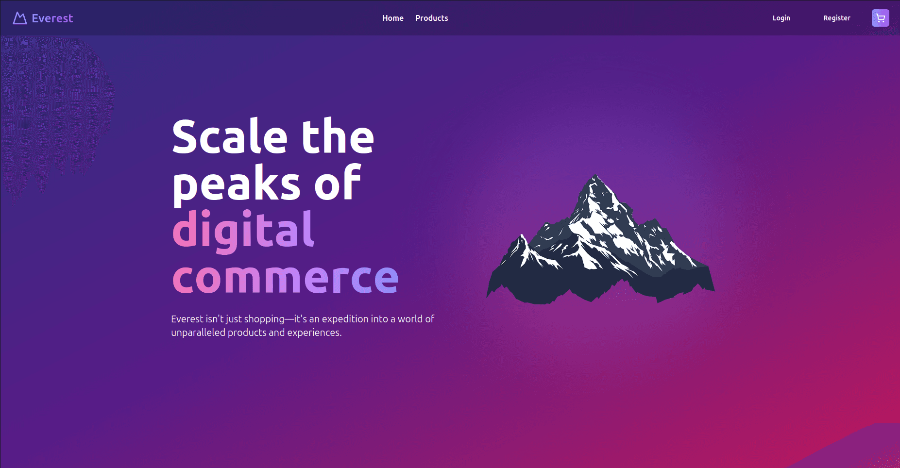 Preview of Everest e-commerce [Frontend]