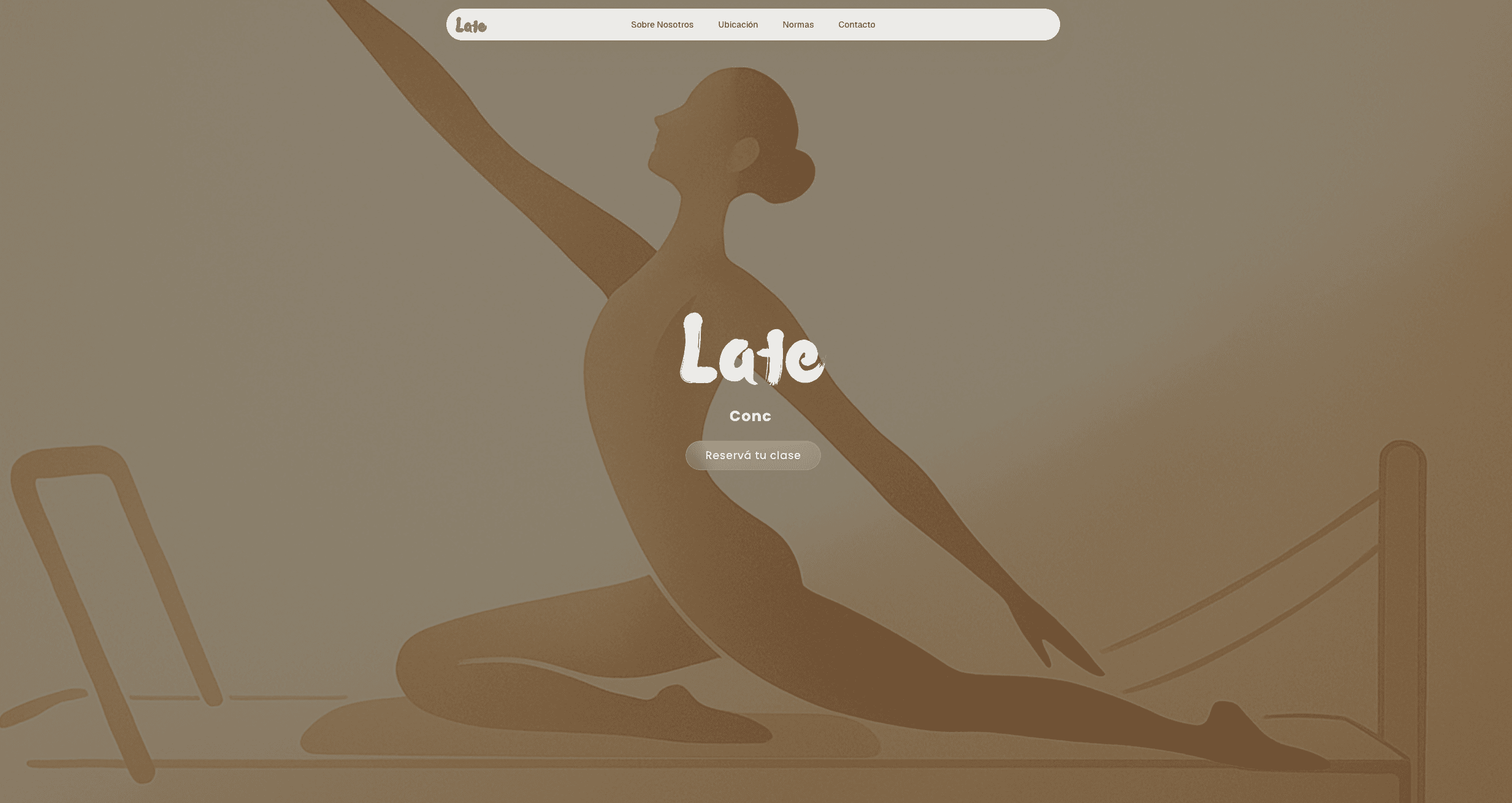 Preview of Pilates Website